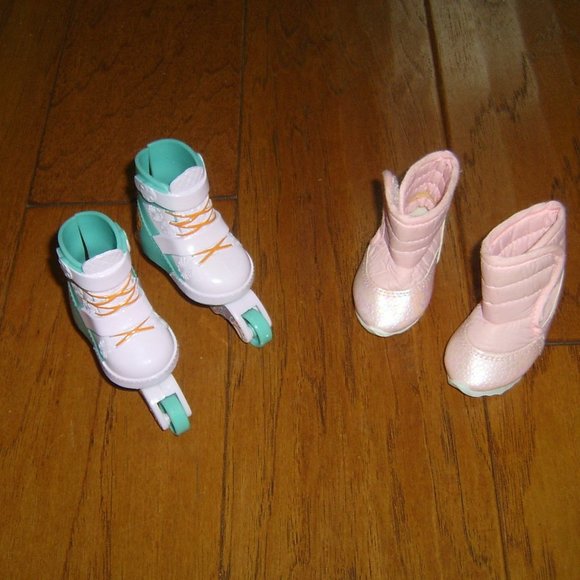 Kids Roller Skates and Boots Set - Pink and White - Picture 1 of 3